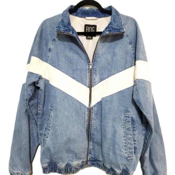 Urban Outfitters men’s BDG Meadowland Denim Track Jacket RARE vintage look S NWT - Picture 6 of 9